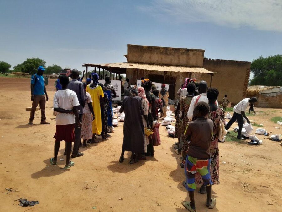 Food and input distribution at a community point